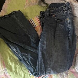 Rock & Roll Cowgirl Dark Blue Straight Leg Jeans